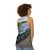 Unisex Tank Top Featuring the Iconic Flying Scotsman Steam Train - women back