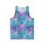 Mermaid scale glitter pattern seamless unisex tank top