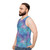 Mermaid scale glitter pattern seamless unisex tank top - men side