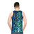 Shimmery mermaid fish scales unisex tank top - men back