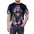 Stylish t-shirt with colorful hair art design - men front