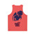 Money Heist Unisex Tank Top featuring "Beast Behind the Heist" design - Back