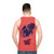 Money Heist Unisex Tank Top featuring "Beast Behind the Heist" design - men back