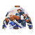 Chun Li Streetfighter Arcade Character Inspired Puffer Jacket - Back
