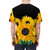 Colorful and vibrant sunflower bouquet design printed on a high-quality t-shirt - men back