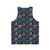 Floral botanical bloom unisex tank top - Back