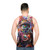 Flower Power Unisex Graphic Tank Top - men back