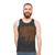 Legendary bear unisex tank top with colorful nature-inspired art - men
