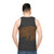 Legendary bear unisex tank top with colorful nature-inspired art - men back