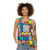 Retro Memphis style color block unisex tank top - women