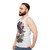 Memento Mori unisex tank top featuring a gothic floral skull design - men side