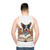 Floral Australian Cattle Dog Unisex Tank Top - men back