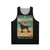 Retro beach life irish setter dog unisex tank top