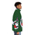 Christmas unicorn puffer jacket with whimsical design - men side right