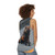 Melanistic fox unisex tank top - women back