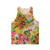 Floral pattern unisex tank top