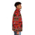 Cozy Christmas knit puffer jacket with festive holiday pattern - men side right