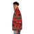 Cozy Christmas knit puffer jacket with festive holiday pattern - men side left