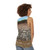 Soil profile unisex tank top with layers of soil horizon - women back
