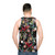 Botanical floral and birds unisex tank top - men back