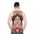 Whimsical diva doll unisex geometric tank top - men back