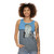 Unisex retro rock tank top with classic rock music design - women