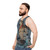 Unisex meditation tank top with fantasy animal design - men side