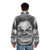 Chris Farley portrait sketch printed on a cozy puffer jacket - men back