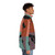 Chris Farley Motion Puffer Jacket with Expressionist Face Art Design - men side right