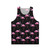 Flamingo pattern unisex tank top