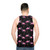 Flamingo pattern unisex tank top - men back