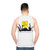 Unisex Greyhound Lurcher Dog Cartoon Tank Top - men back