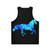 Majestic flaming horse unisex tank top - Back
