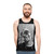 Snoop Dogg inspired unisex tank top with cannabis graphic design - men