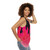 Reddish pink flame unisex tank top - women side