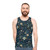 Vibrant wildflowers pattern on unisex tank top - men