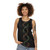 Psychedelic molecular structure design on unisex tank top - women