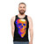 Unisex MDE tank top with skull and pixel art design - men