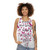 Unisex tank top with snakes and stones design - women