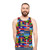 Caribbean tank top featuring various island flags - men