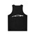 Mclaren MP4-12C sports car silhouette on unisex tank top - Back