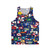 Unisex tank top featuring flags of all 50 US states
