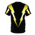 A stylish t-shirt featuring a bold, lightning bolt graphic design - Back
