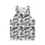Bat pattern unisex tank top