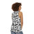 Bat pattern unisex tank top - women back