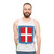 Kingdom of Italy 1861 flag design on a unisex tank top - men