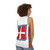 Kingdom of Italy 1861 flag design on a unisex tank top - women back
