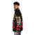 Tibetan Chitipati puffer jacket with dancing skeletons and fire - men side left