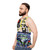 Unisex reggae dancehall electro tank top with conceptual artwork - men side