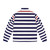 Minimalist Nautical III Blue and White Striped Puffer Jacket - Back